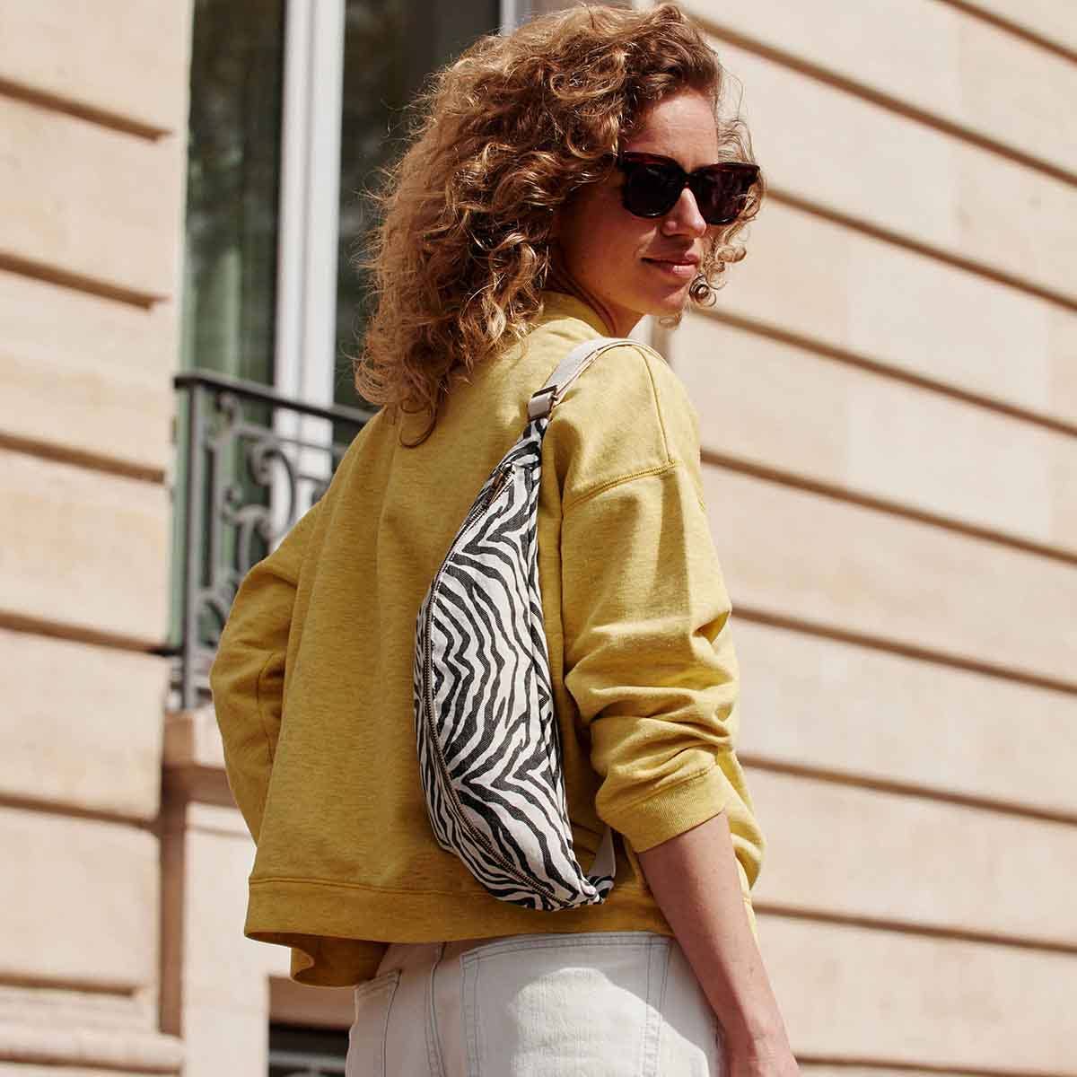 Bauchtasche Elisa Zebra Beige