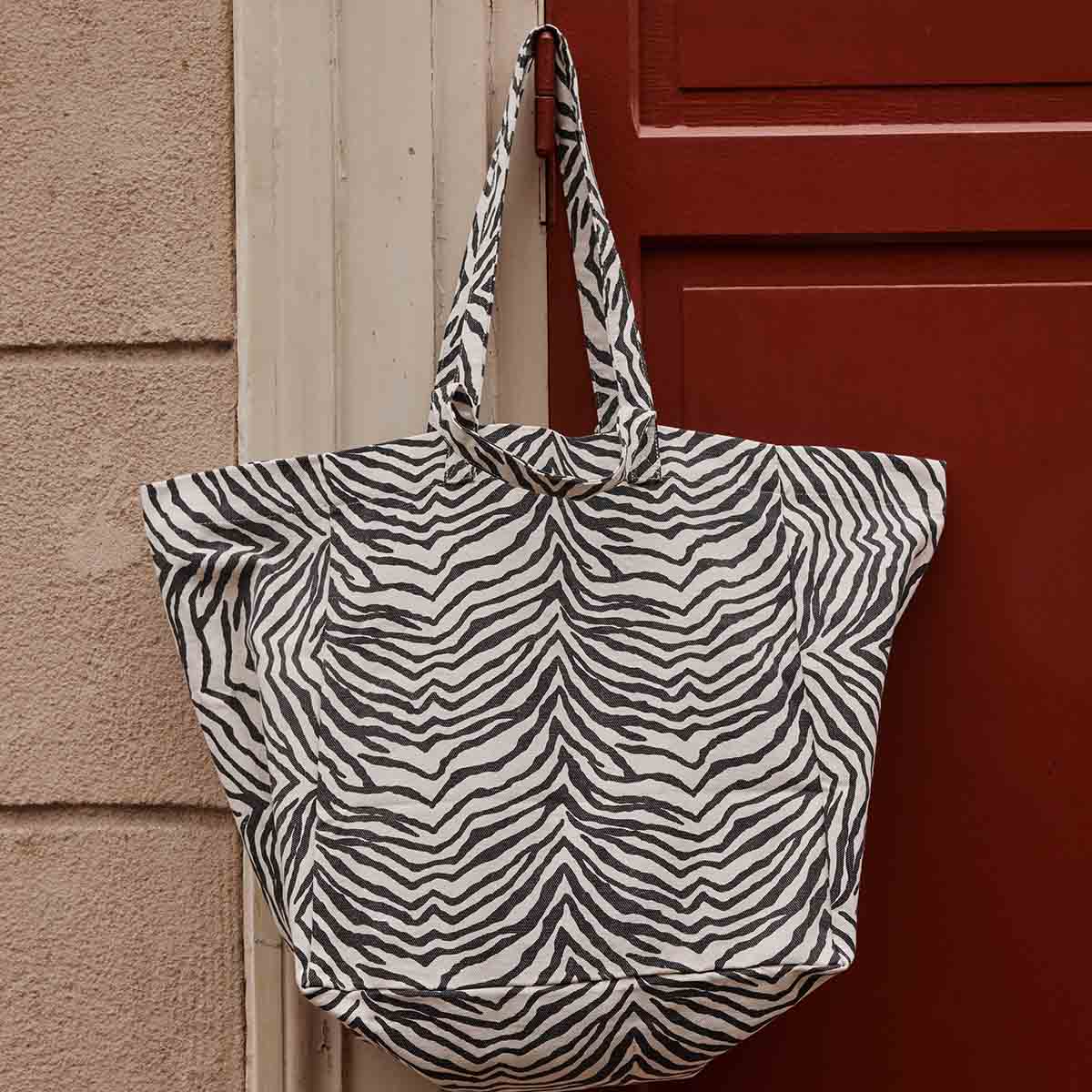 Einkaufstasche Elisa Zebra Beige