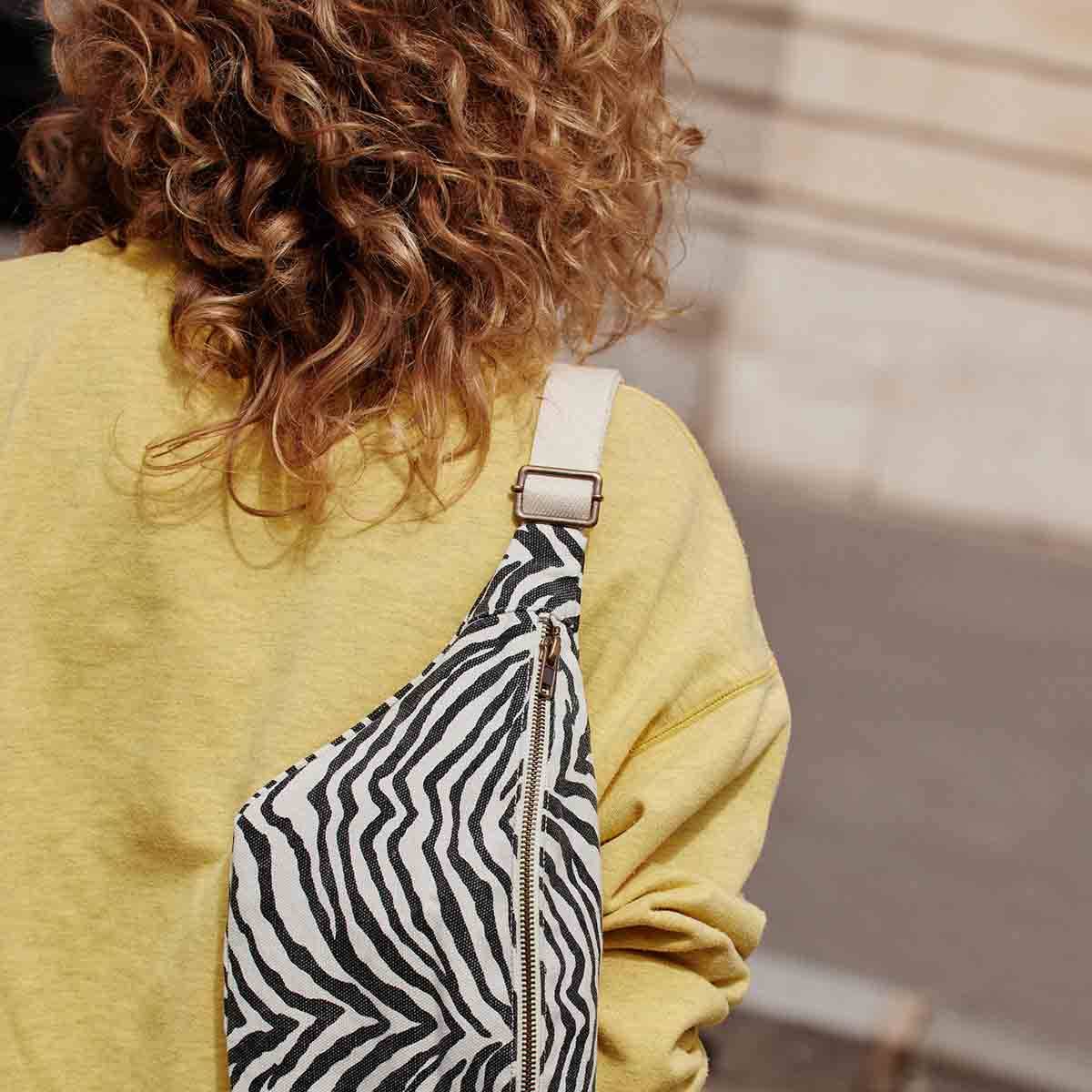 Bauchtasche Elisa Zebra Beige