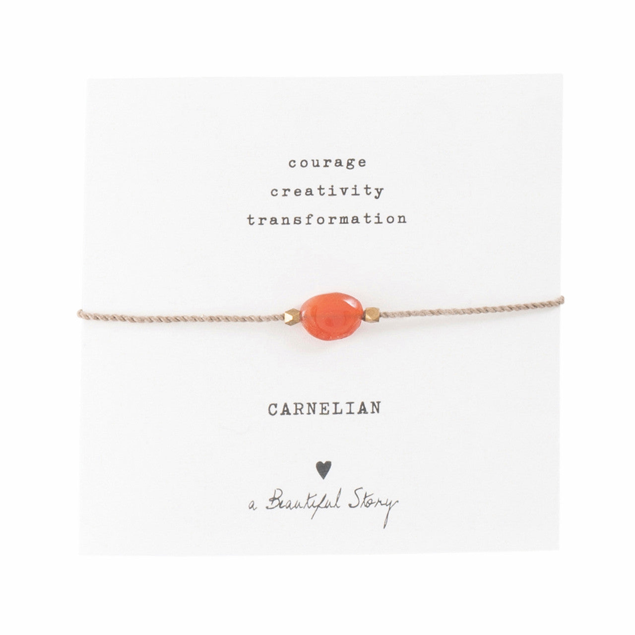 Edelsteinkarte Karneol Gold Armband