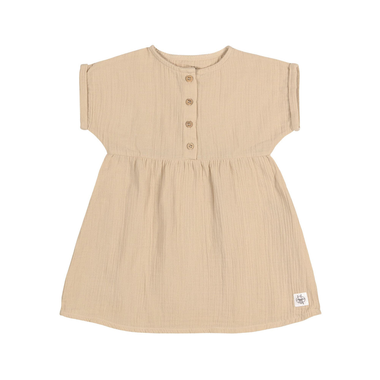 Kinderkleid GOTS Natur beige
