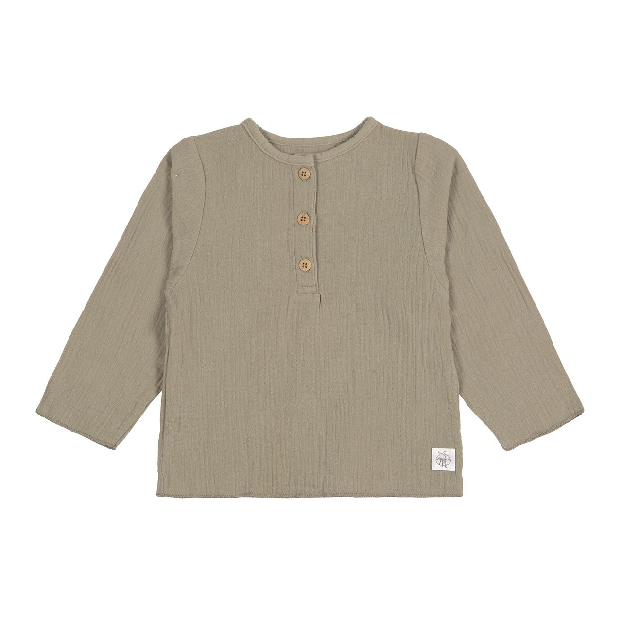 Baby Langarmshirt GOTS Oliv