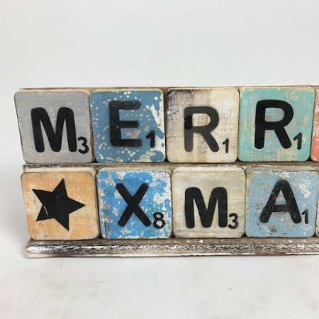 Buchstabenbrett doppelt 50 cm weiß
