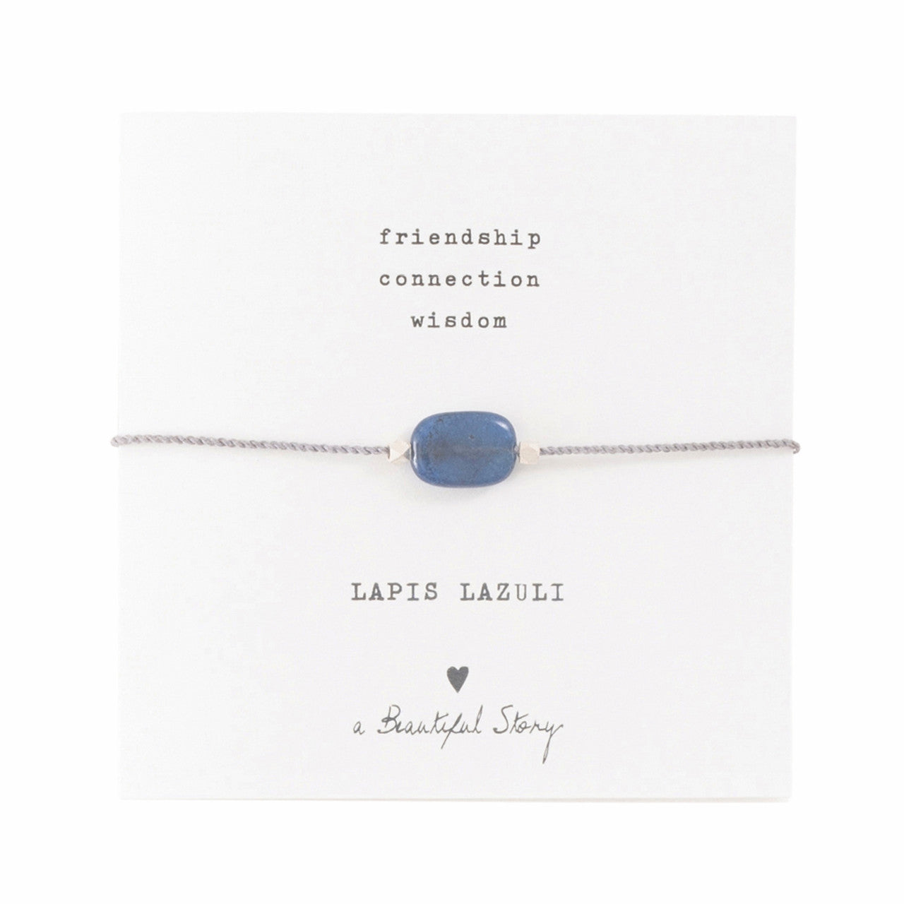 Edelsteinkarte Lapislazuli Silber Armband