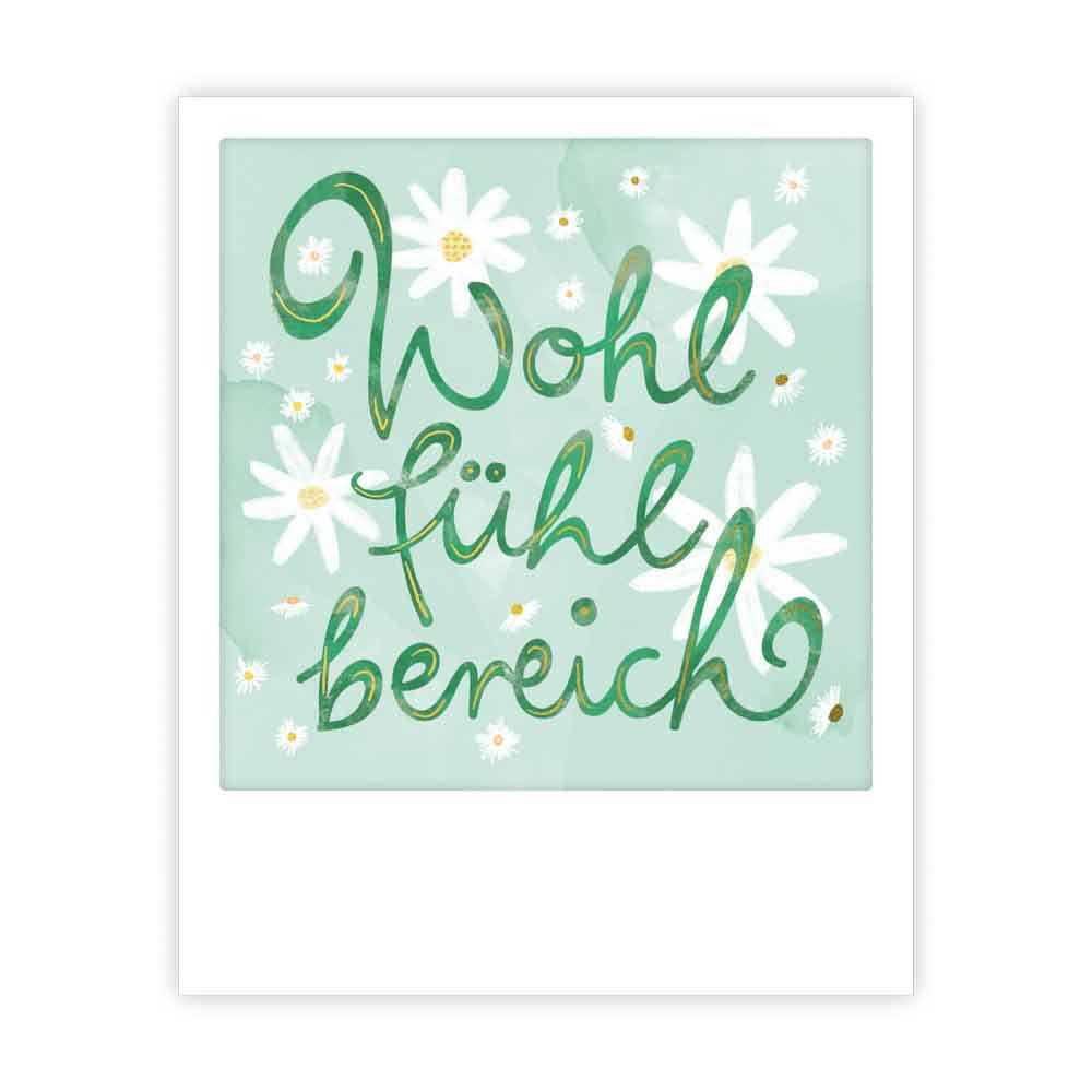 Kleine Postkarte - Wohlfühlbereich