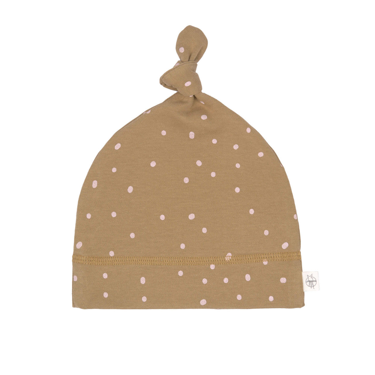 Babymütze Beanie Dots Curry