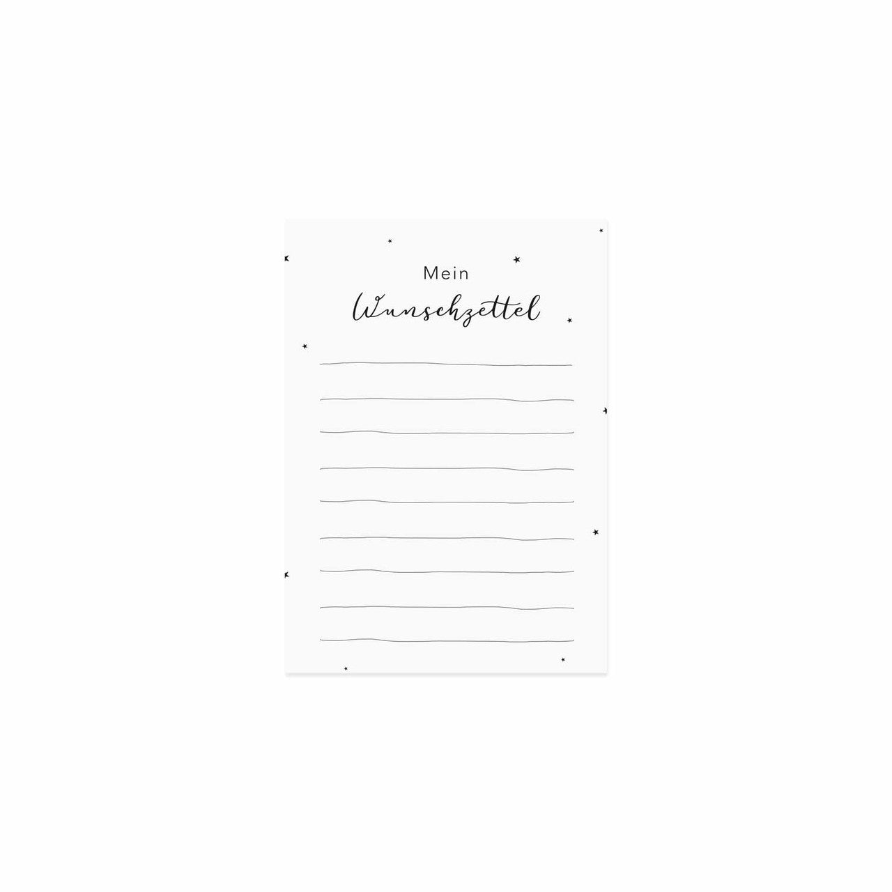 Postkarte Wunschzettel
