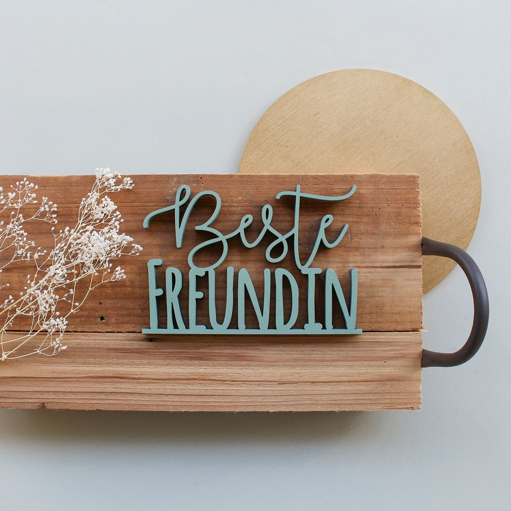 Holzschriftzug Beste Freundin