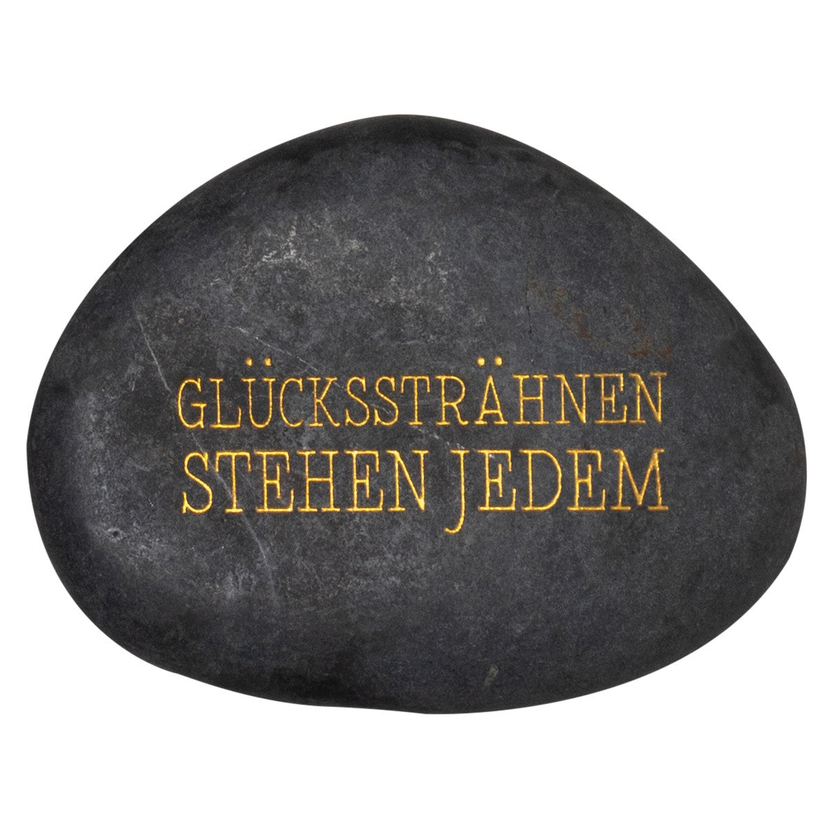 Spruchstein Glückssträhnen stehen jedem