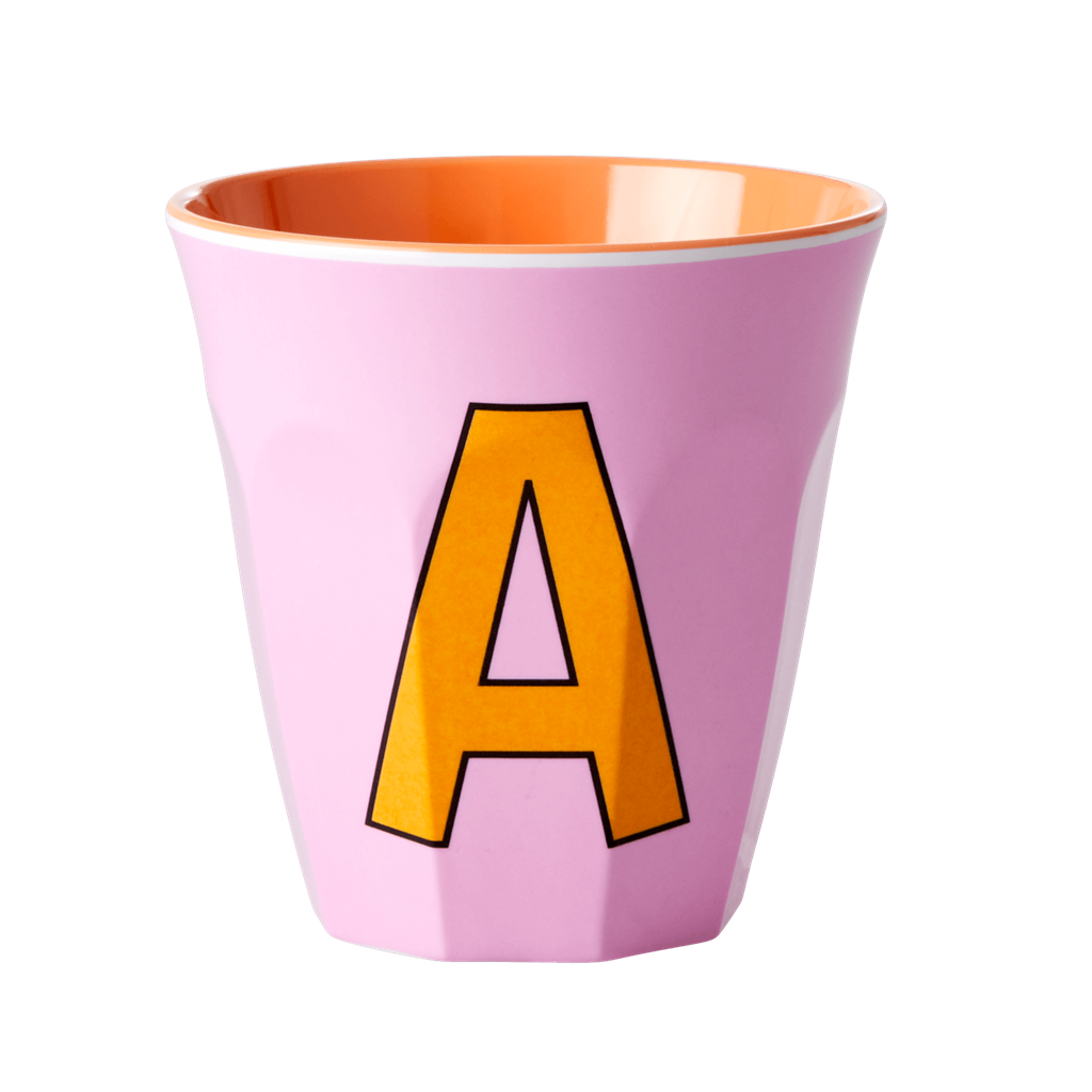 Buchstabenbecher Pink A