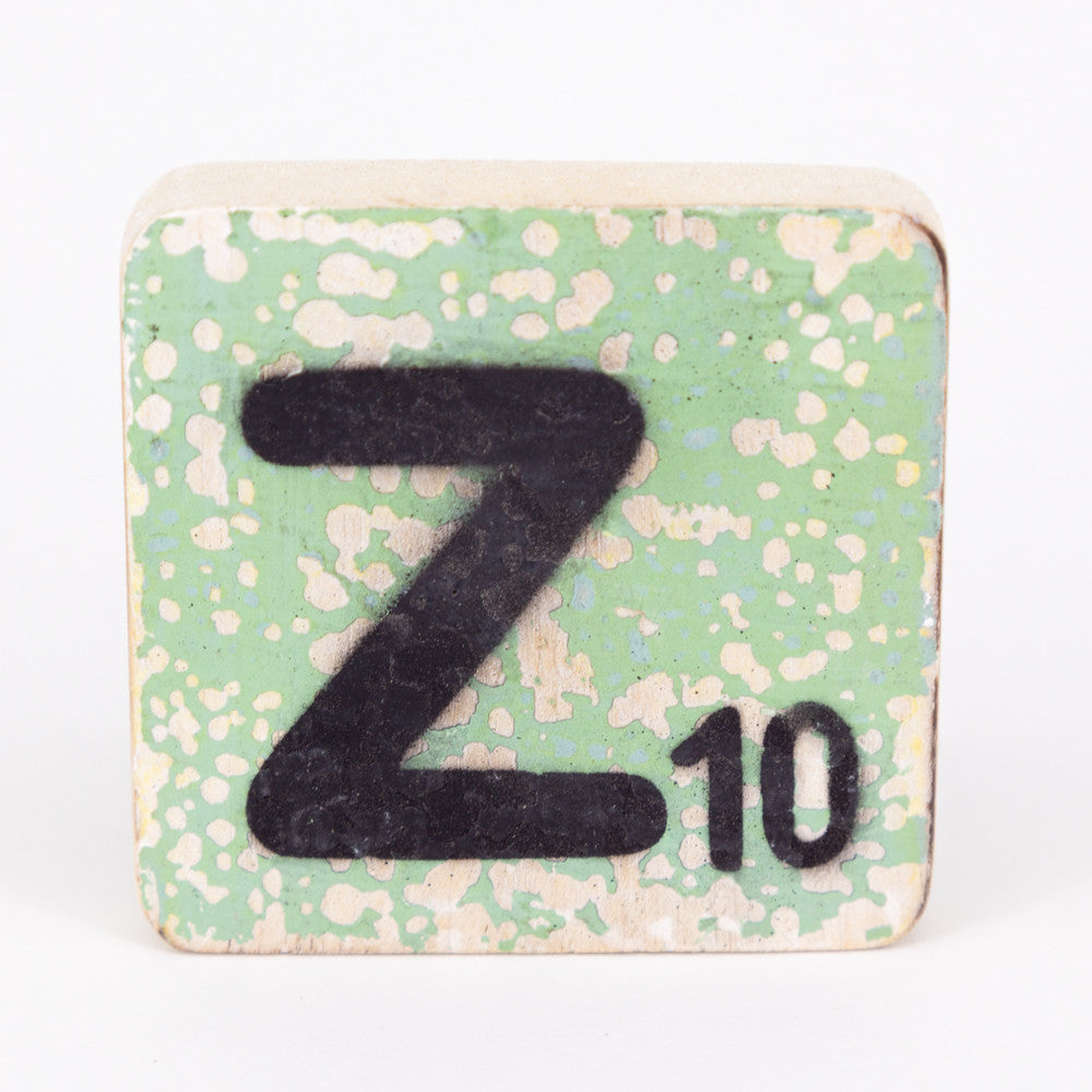 Holzbuchstabe - Z - im Scrabble-Style