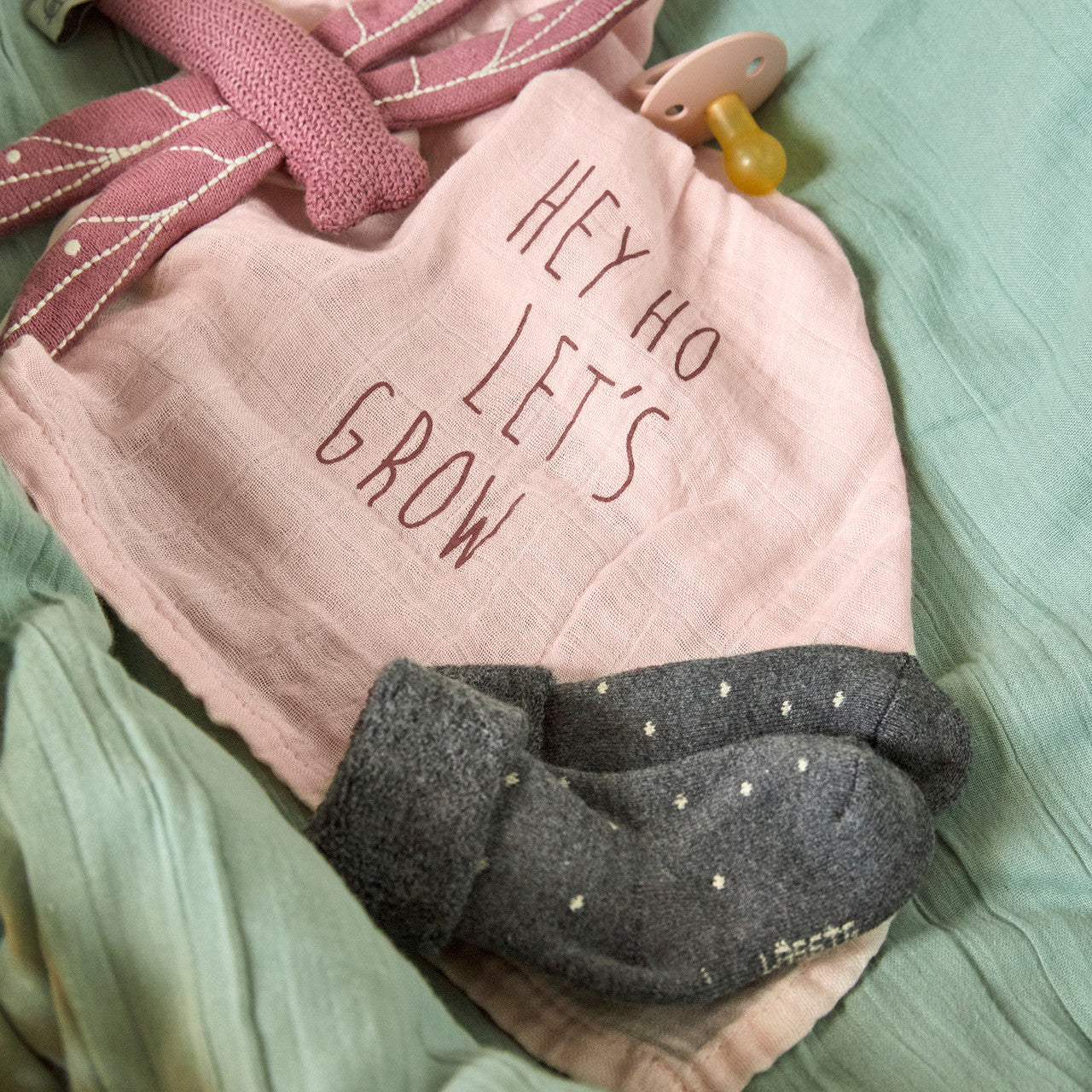 Pucktuch - Hey ho let´s grow Heavenly Soft Swaddle rosa