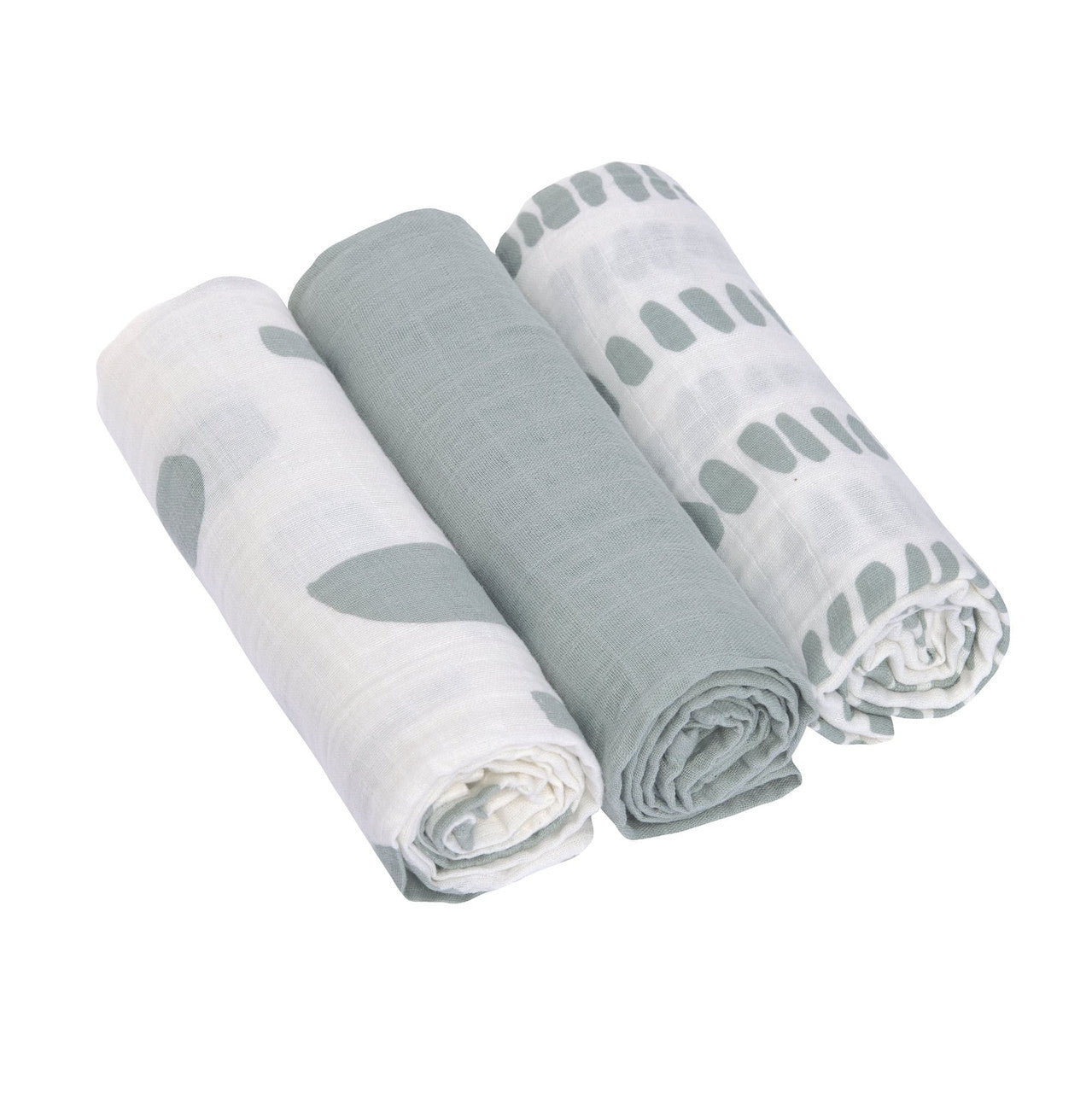 Spucktuch silbergrau Swaddle & Burp Blanket L