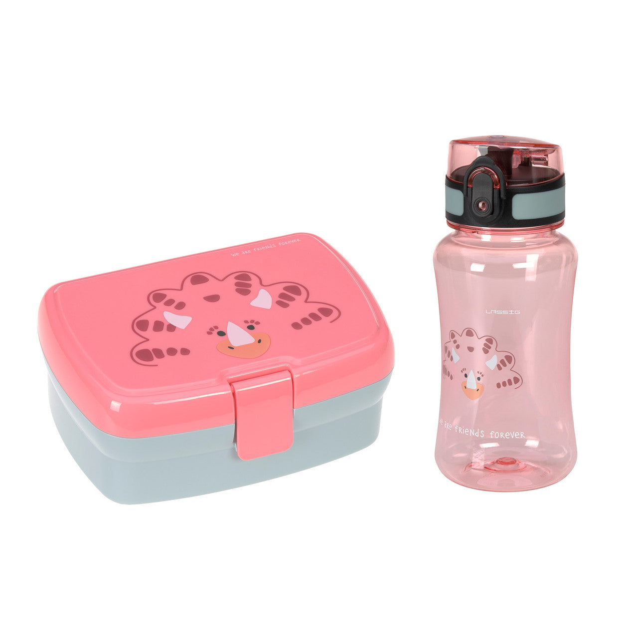 Brotdose & Trinkflasche Set Lunch Set About Friends Dino Rose