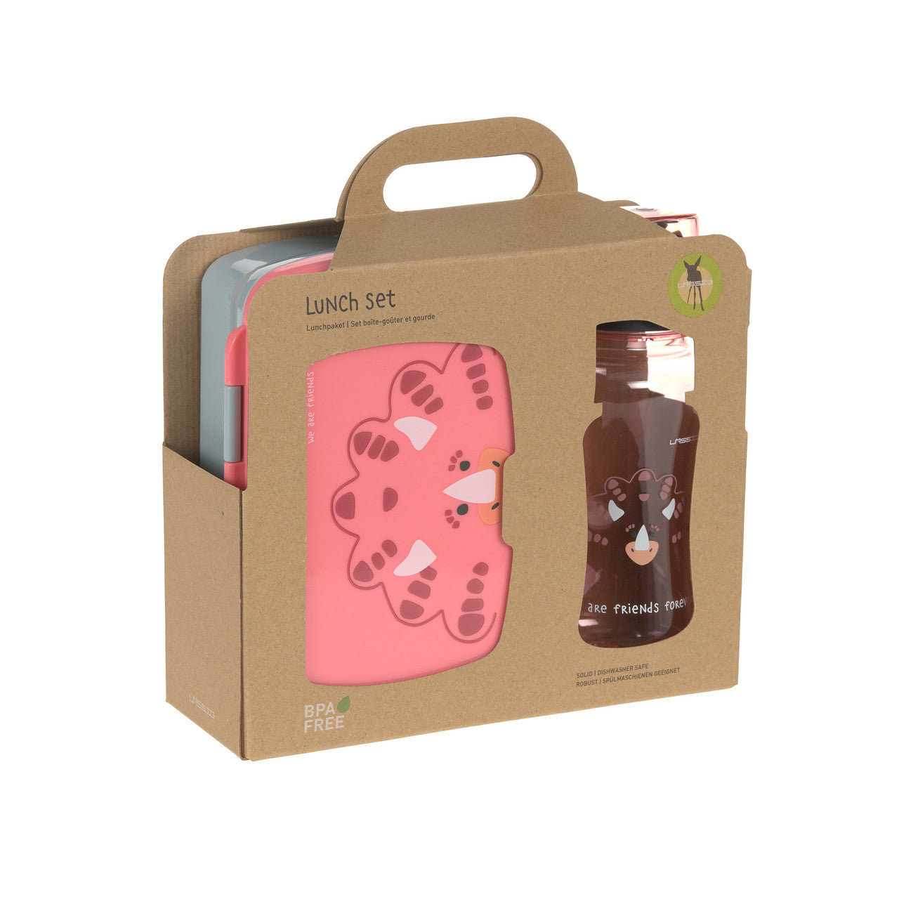 Brotdose & Trinkflasche Set Lunch Set About Friends Dino Rose