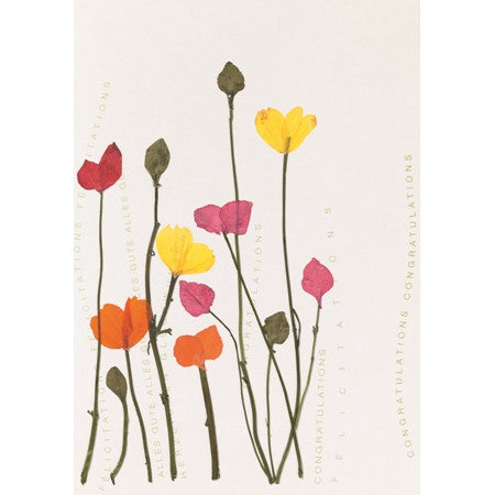 Karte bunte Blüten