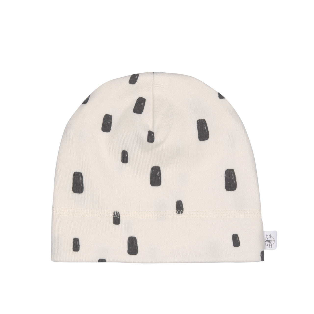 Babymütze Beanie Rechtecke Beige