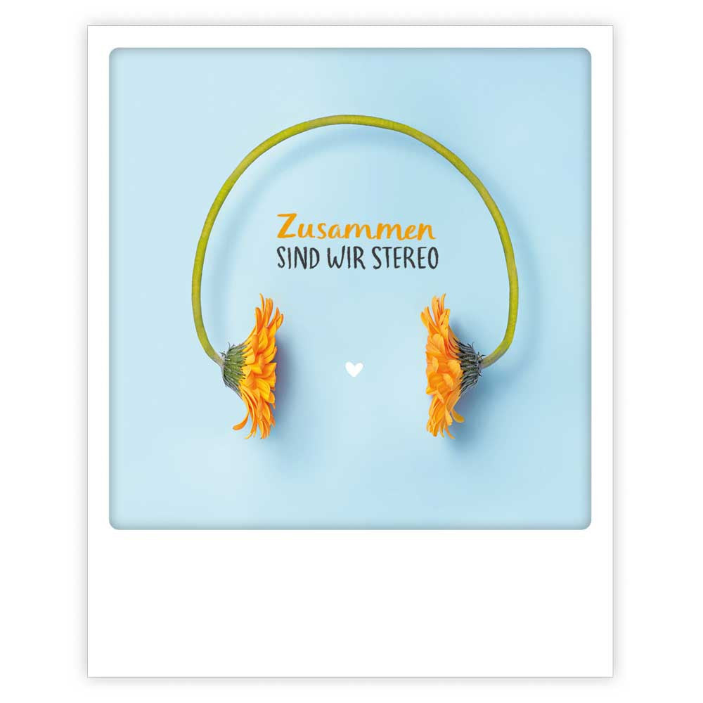 Photo Postkarte - Zusammen sind wir Stereo