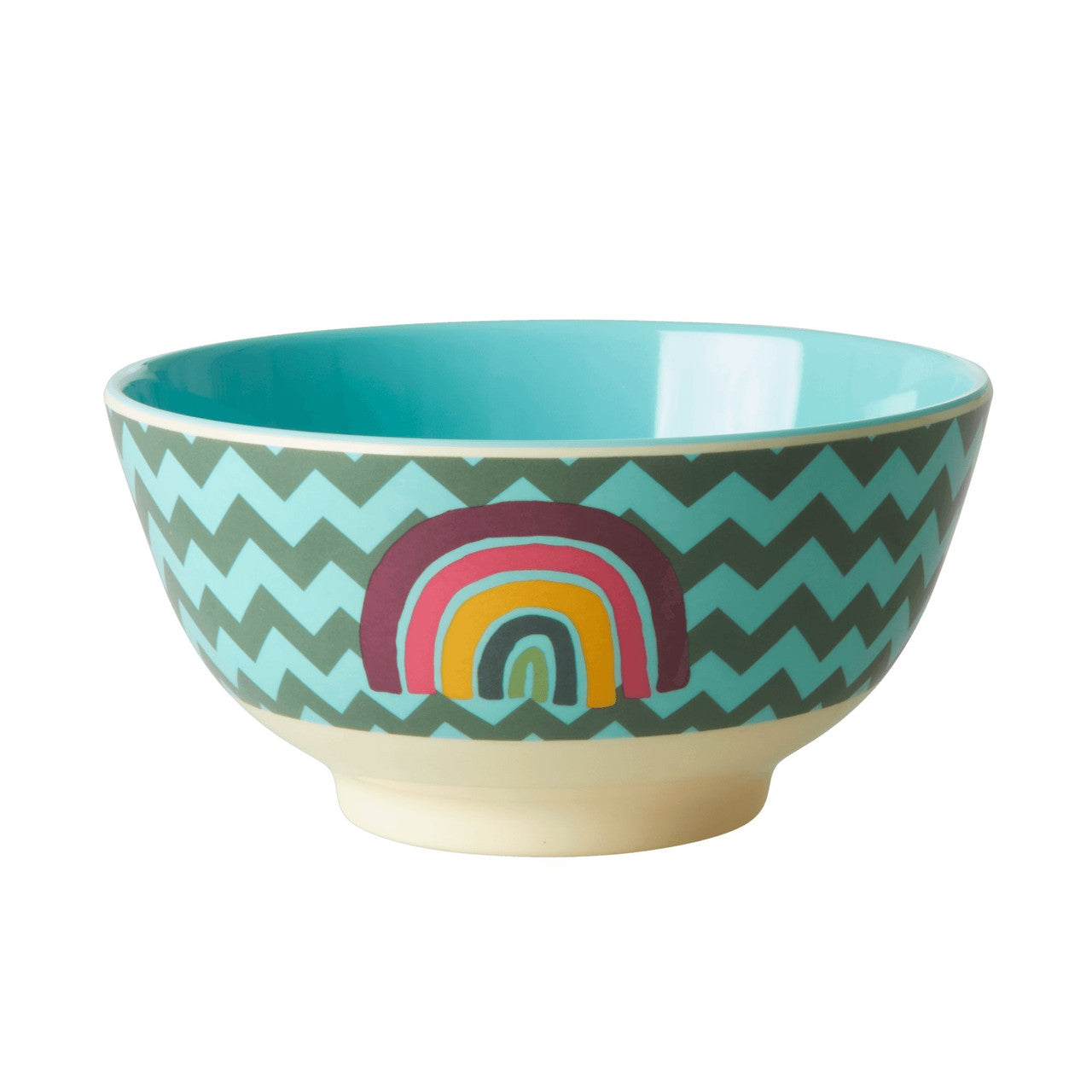 Medium Melamine Bowl Zig Zag Print