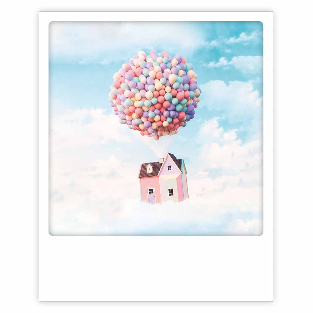 Photo Postkarte - Flying house