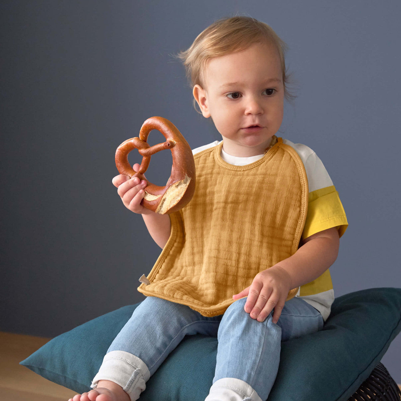 Mull Lätzchen Muslin BibGreen - 3 Stk