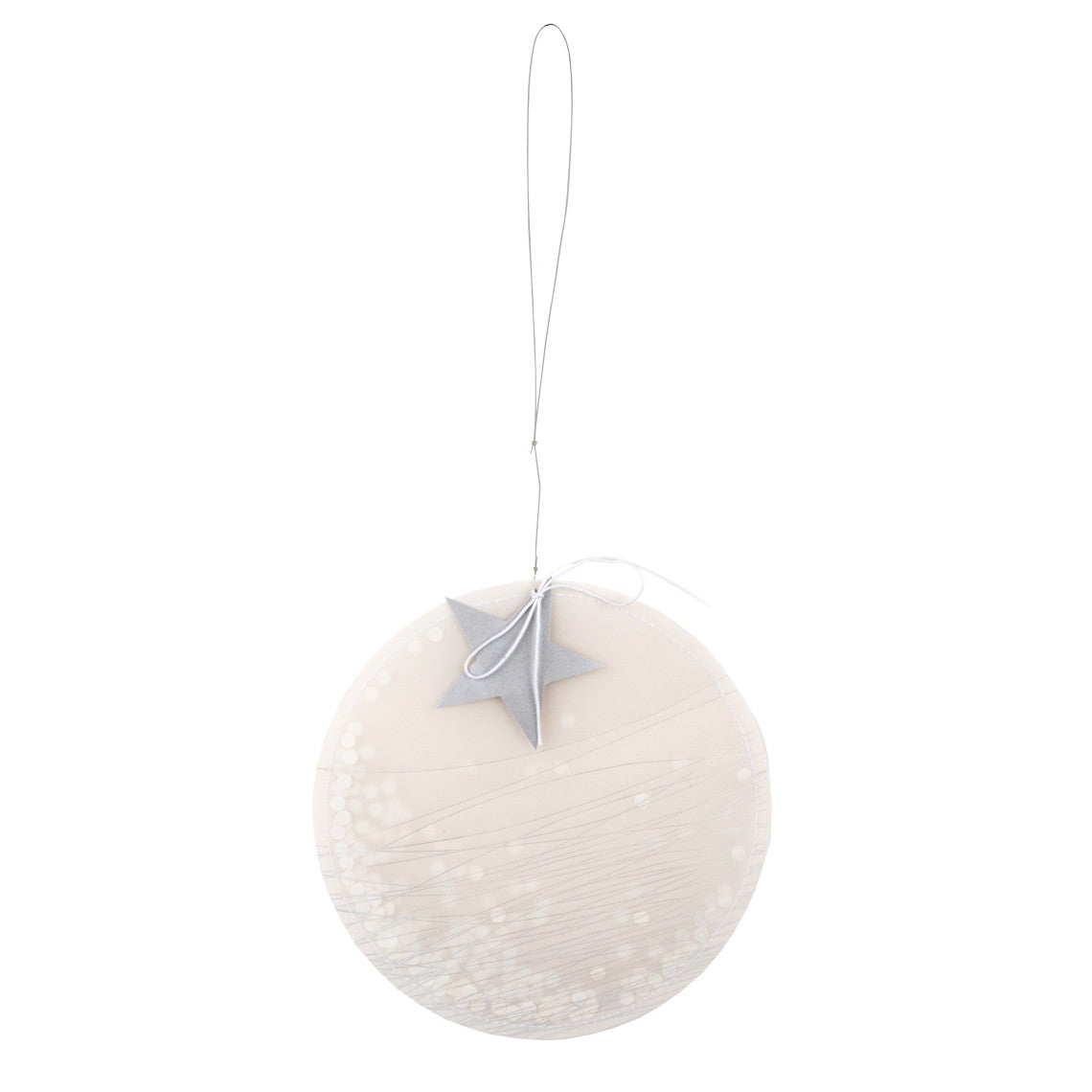 Kreisornament silber- 2er Set
