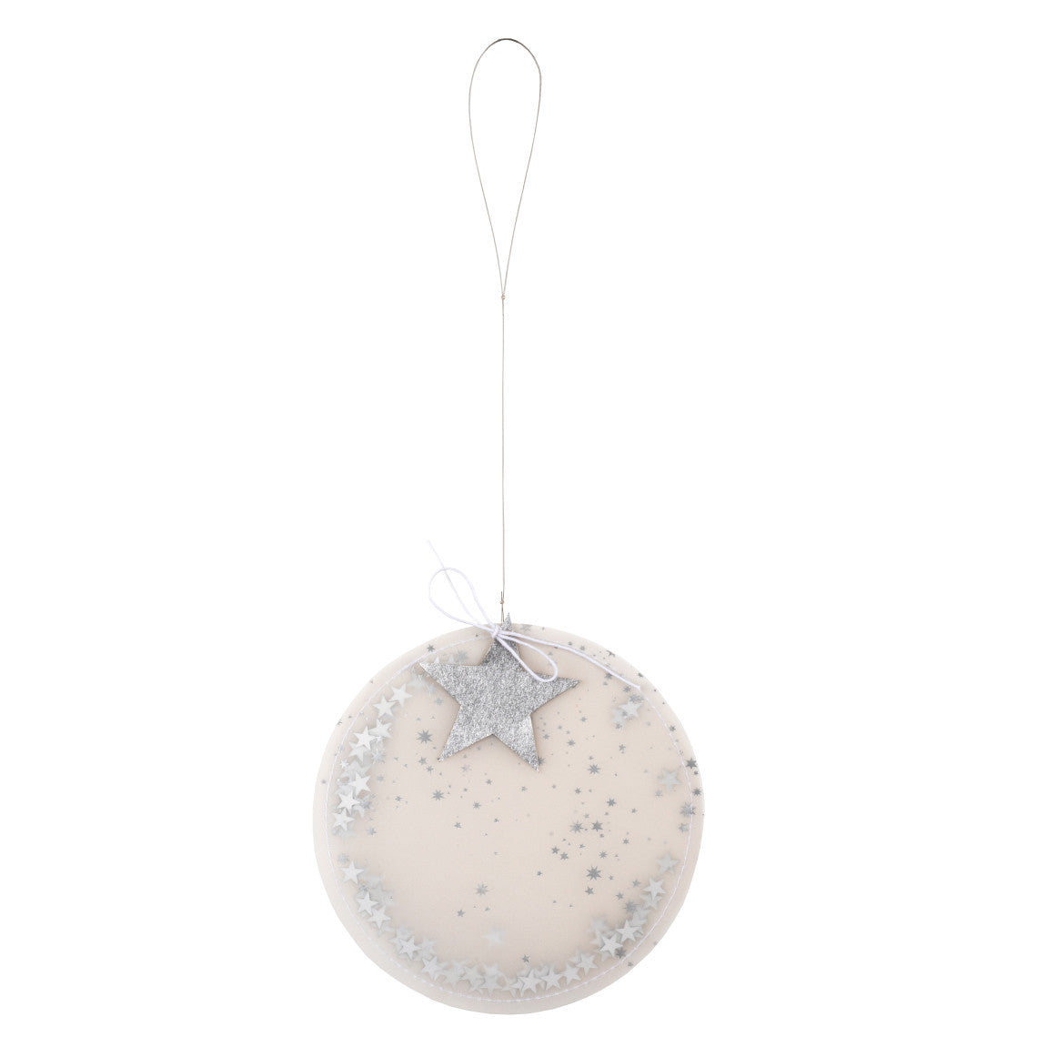 Kreisornament silber- 2er Set