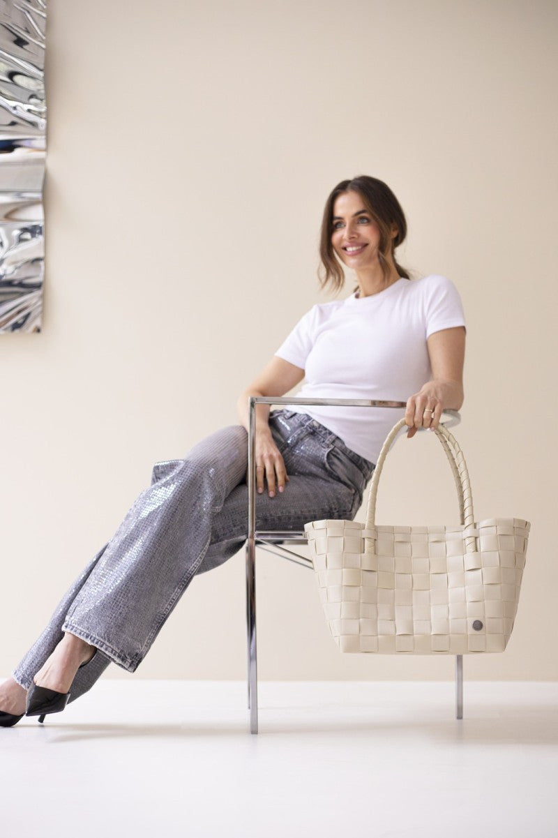 Shopper Paris fat strap size S Pale grey