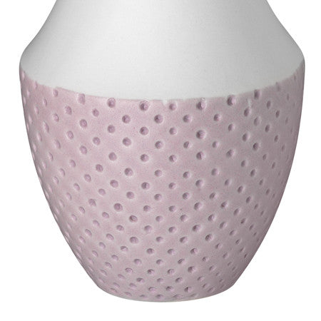 Große Pastellvase mit gepunkteter Prägung