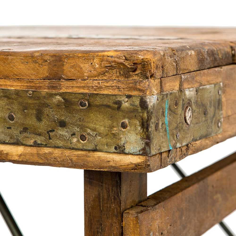 Konsole im Vintagestil - natur - 180x40x76 cm