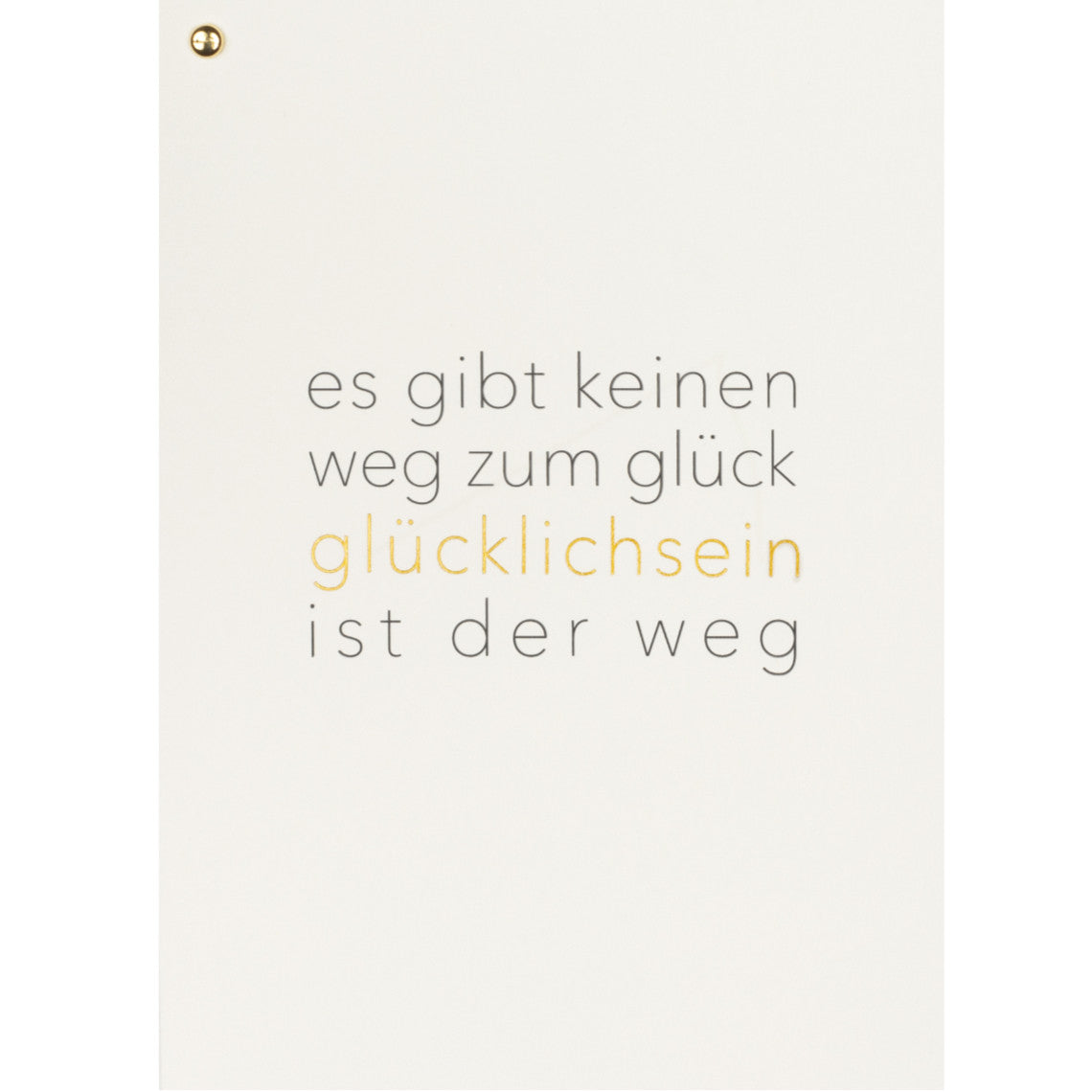 Karte Glücklichsein ist der Weg