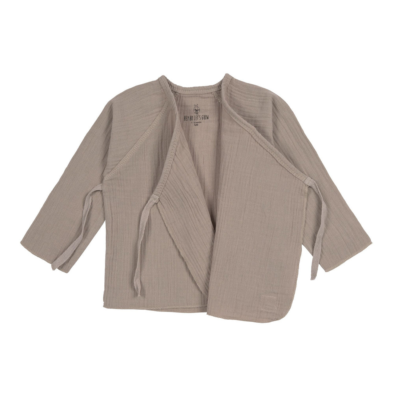 Baby Wickelshirt GOT taupe grau