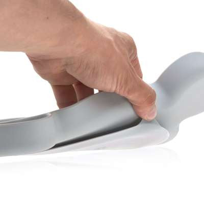 Silikonteller mit Saugfuß Little Chums Mouse Grau