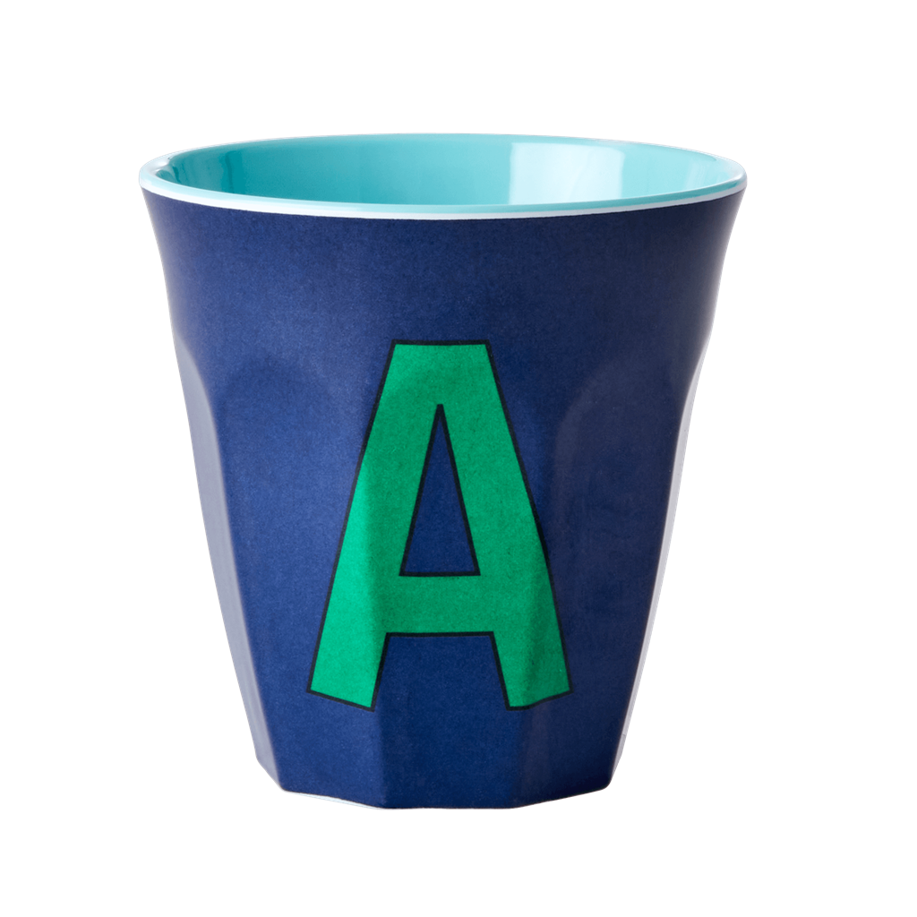 Buchstabenbecher Blau A