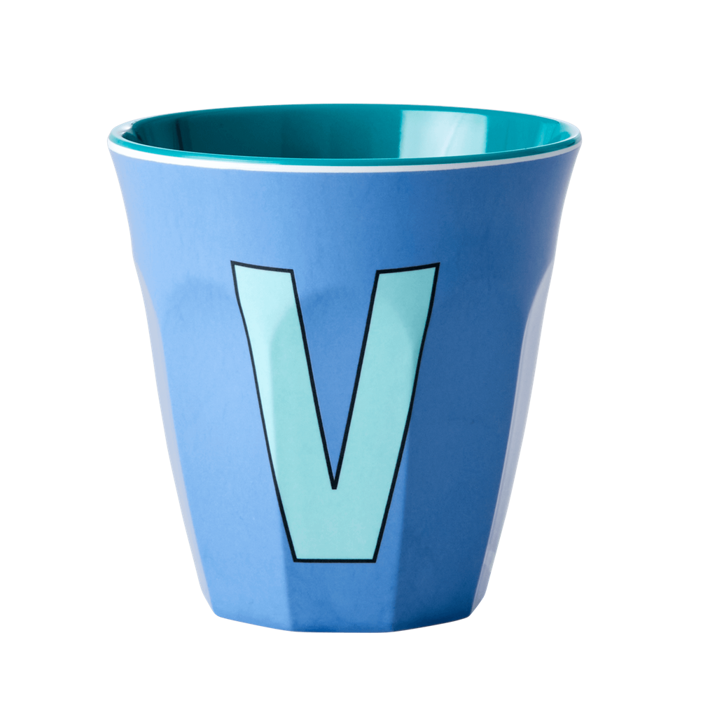 Buchstabenbecher Graublau V