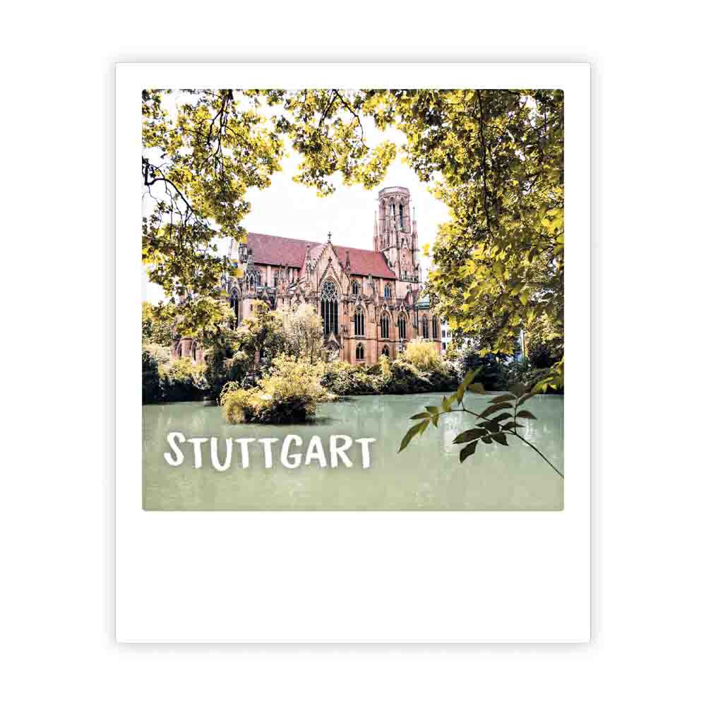 Photo Postkarte - Feuersee Stuttgart