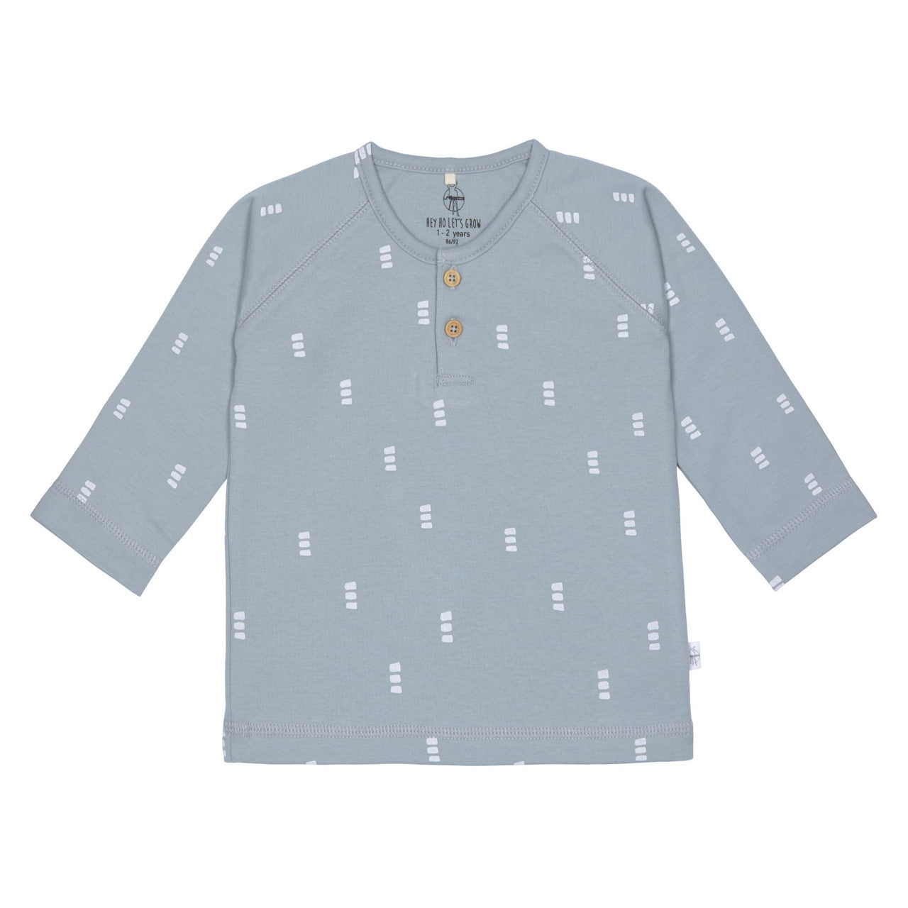 Baby Langarmshirt Blocks Light Blue