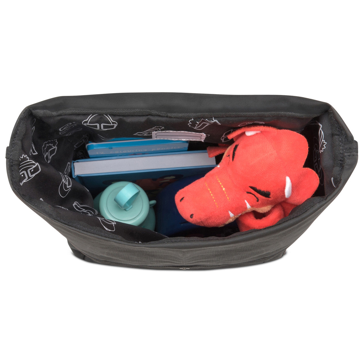 Kinderrucksack Rolltop Aaron schwarz