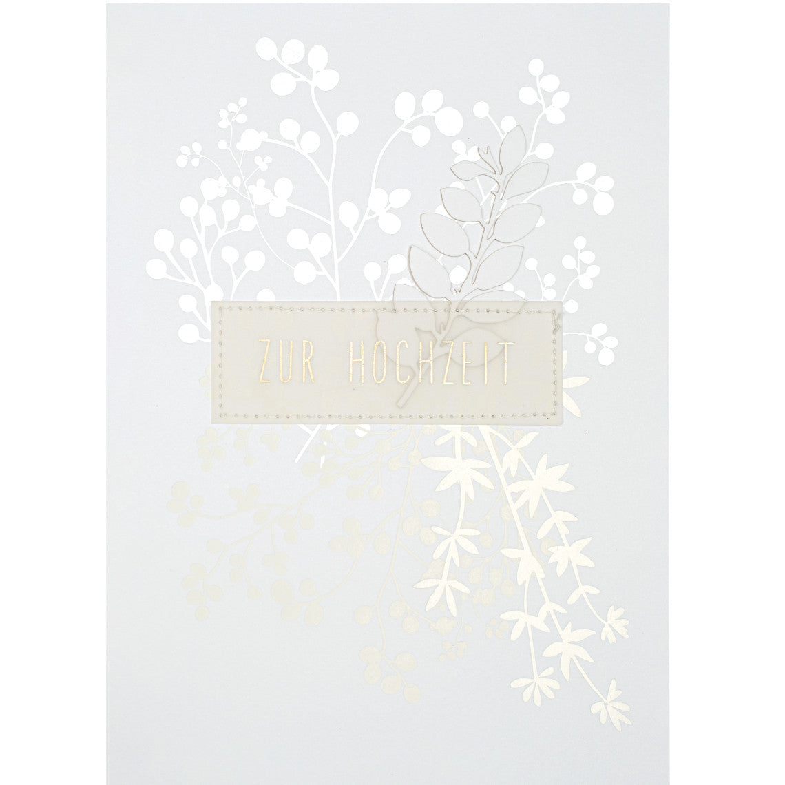 Papierblumenkarte Zur Hochzeit