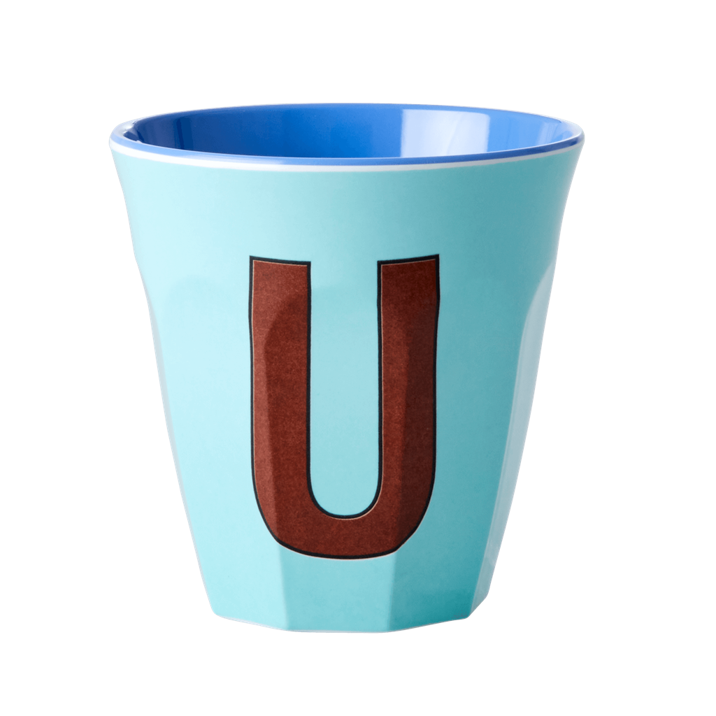 Buchstabenbecher Hellblau U
