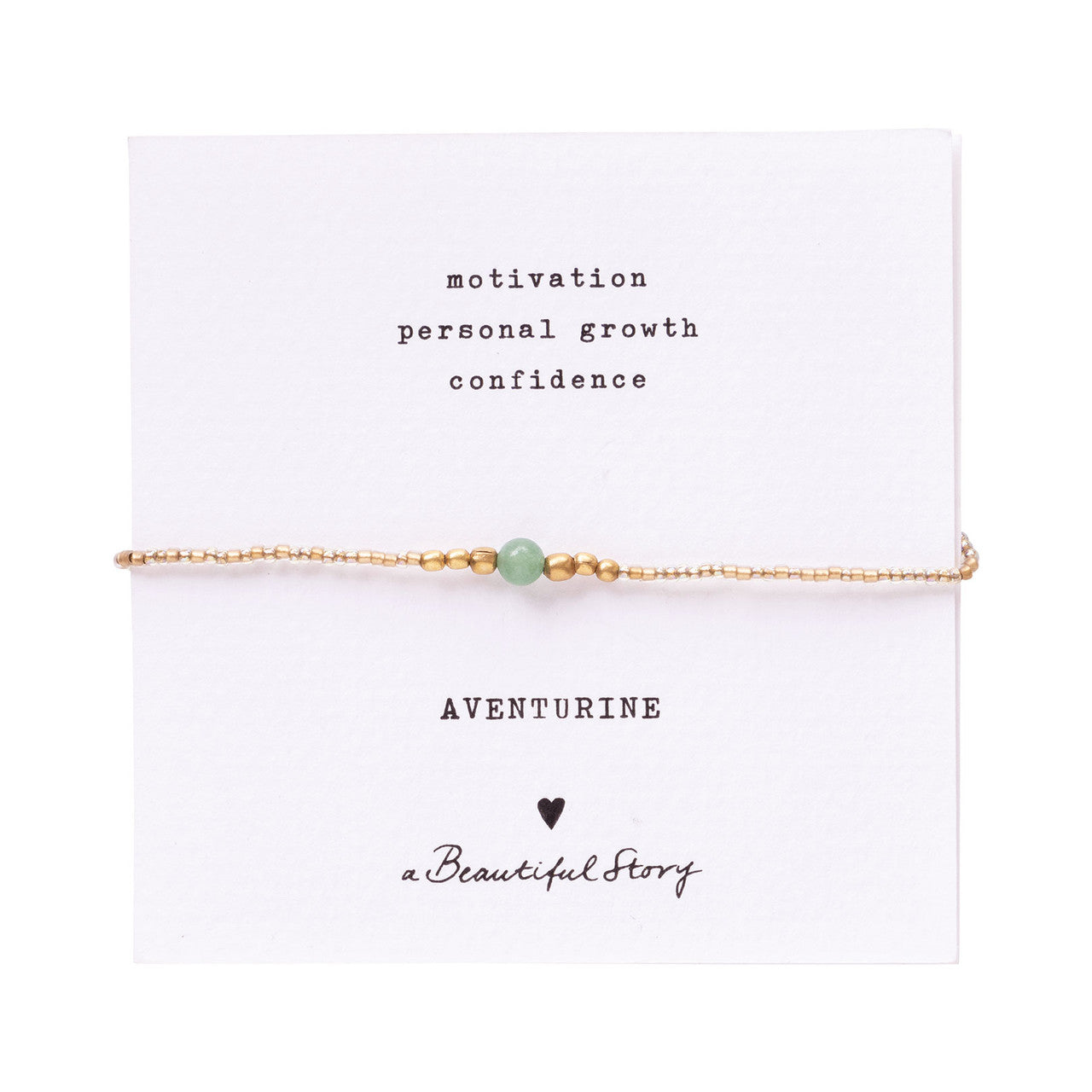 Iris Card Aventurin Gold Armband