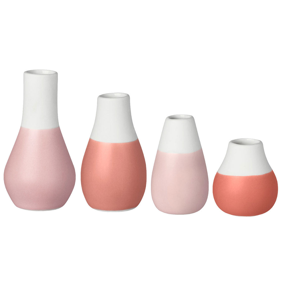 Mini Vasen Pudertöne - Set aus 4