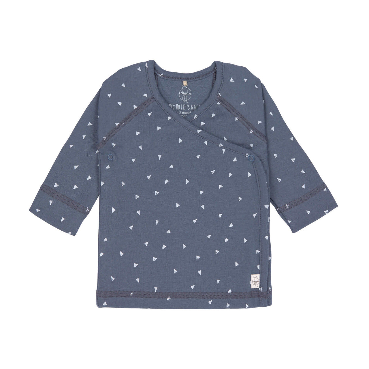 Baby Wickelhemd Kimono Triangle Blue