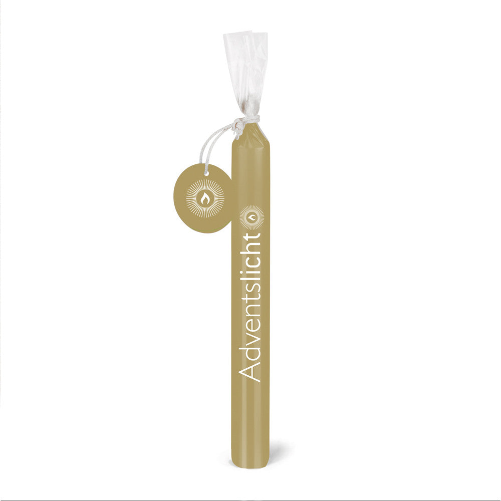 Weihnachtslicht-Kerze Adventslicht Gold Flamme