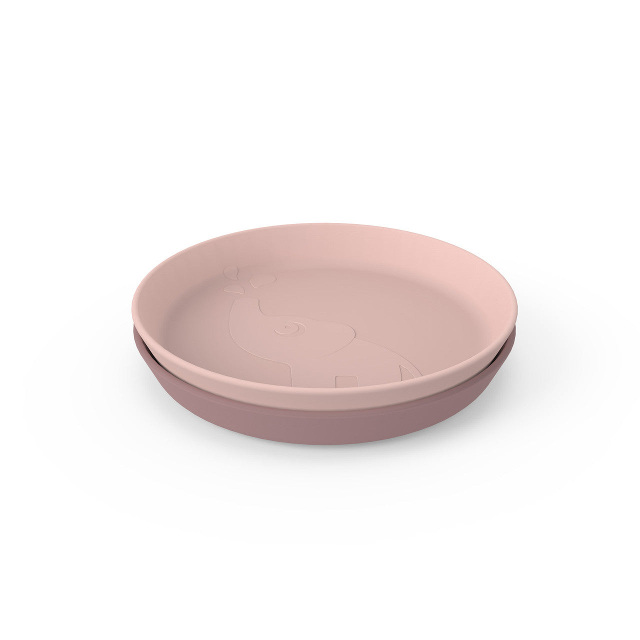 Kinderteller rosa Kiddish plate Elphee Hellrosa