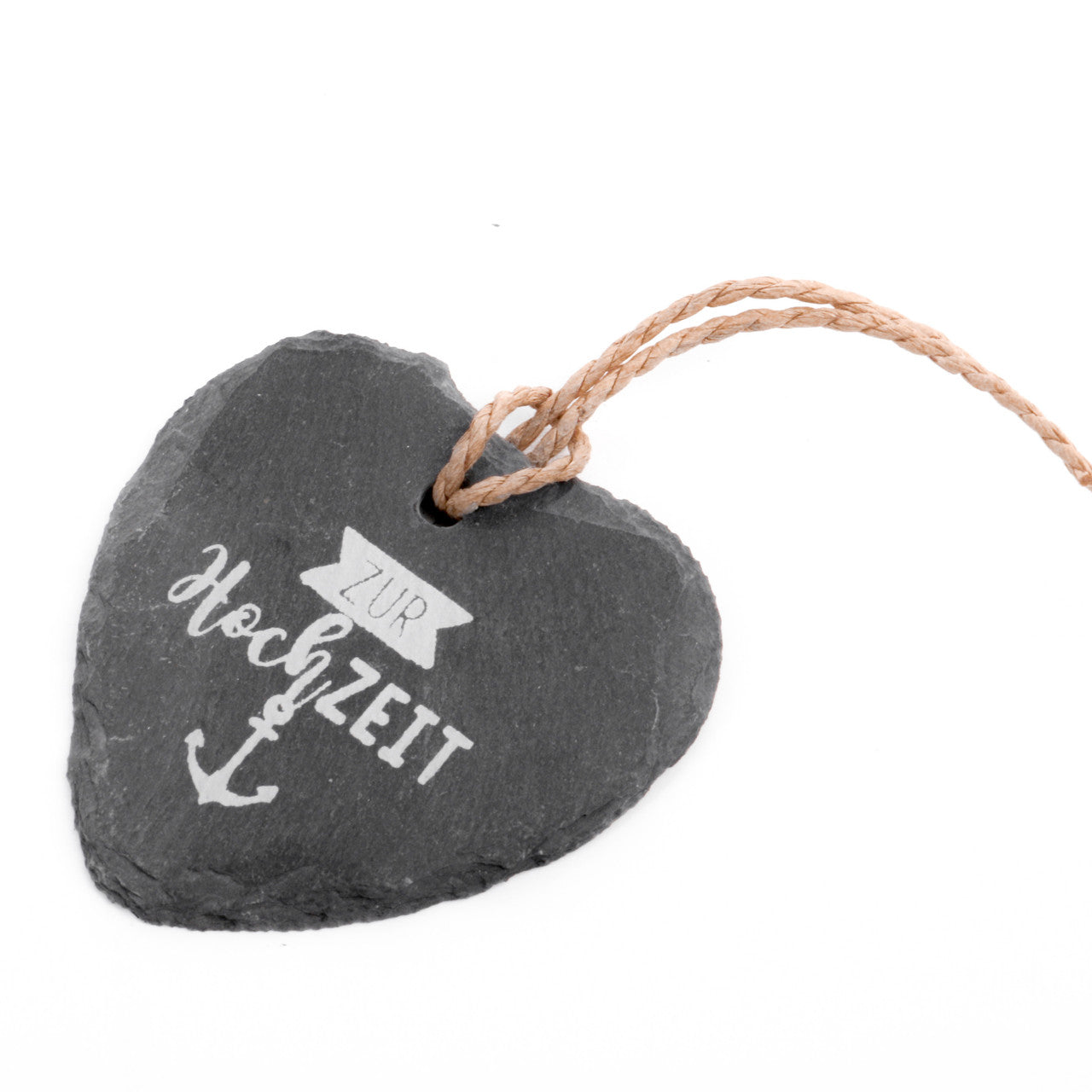 Schieferherz Zur Hochzeit