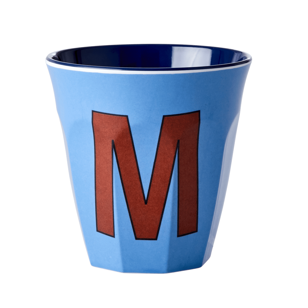 Buchstabenbecher Graublau M