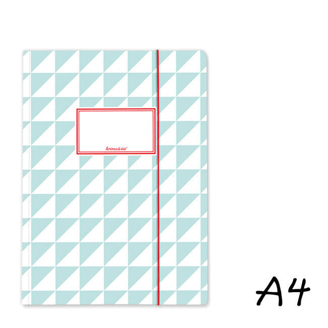 Sammelmappe A4 Dreiecke Türkis