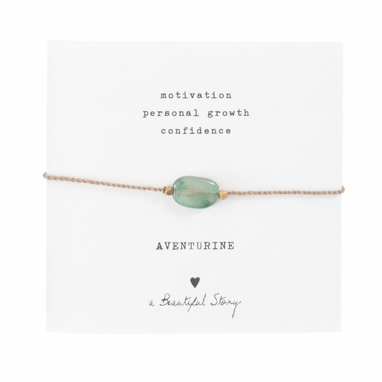 Edelsteinkarte Aventurin Gold Armband