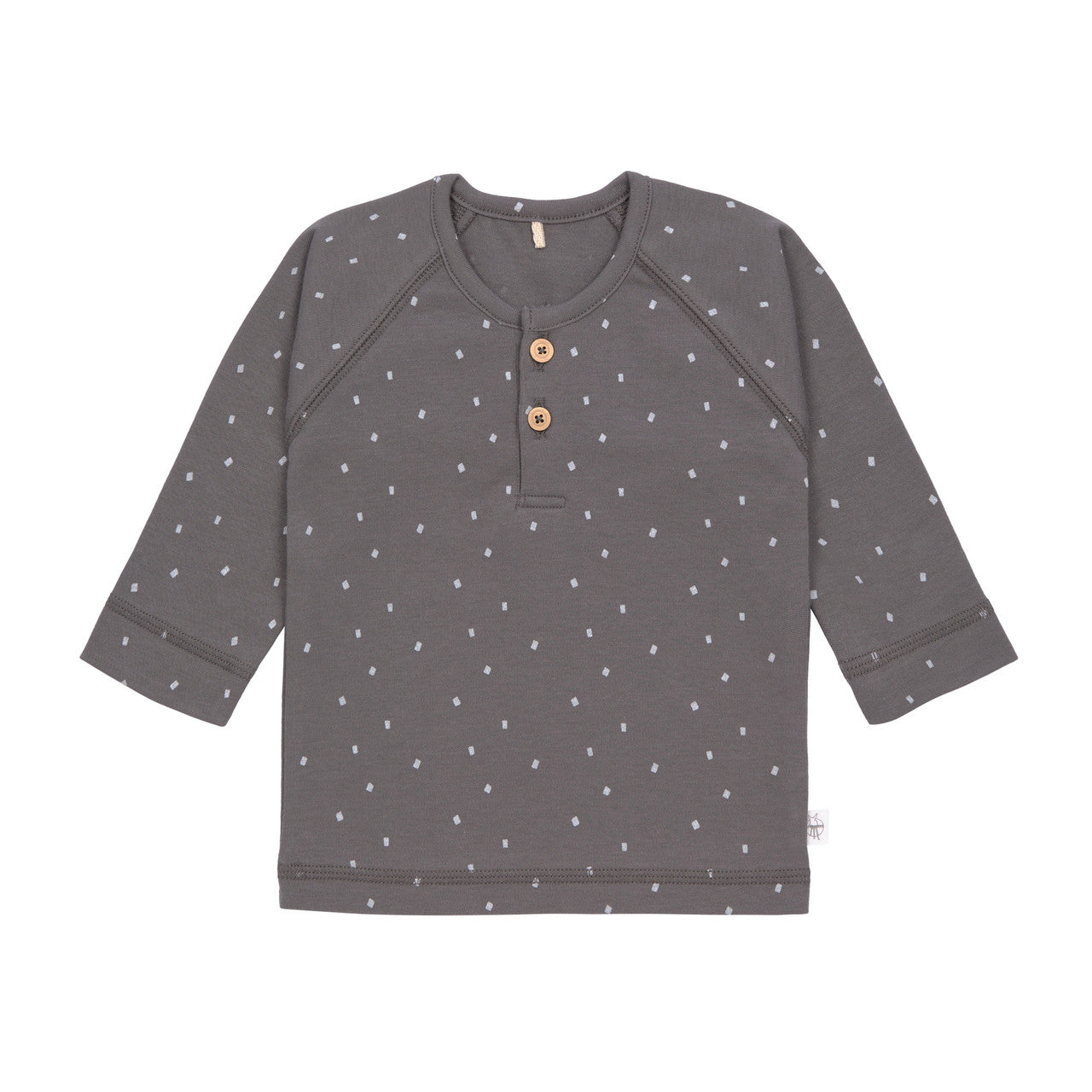 Baby Langarmshirt Dots Antrazit